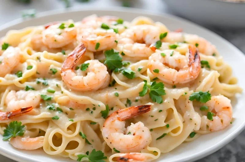 Creamy Garlic Shrimp Pasta Recipe – Easy & Delicious Weeknight Meal