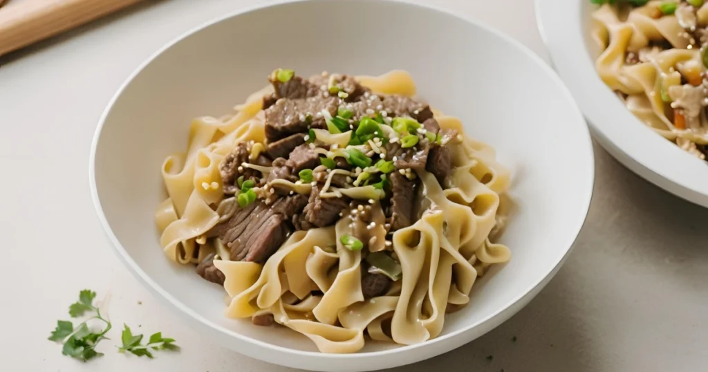 beef and noodles
