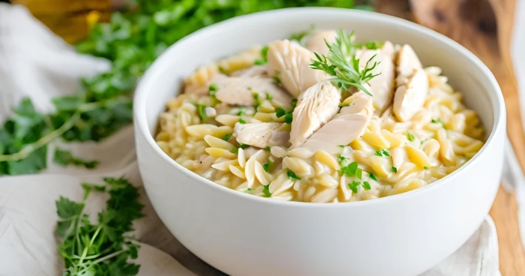 Creamy Chicken Orzo