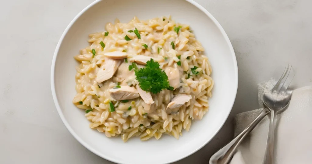 Creamy Chicken Orzo