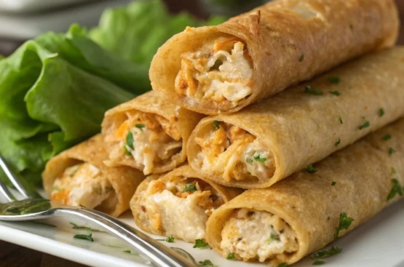 Irresistible Cream Cheese Chicken Taquitos – Crispy, Cheesy, and Easy!