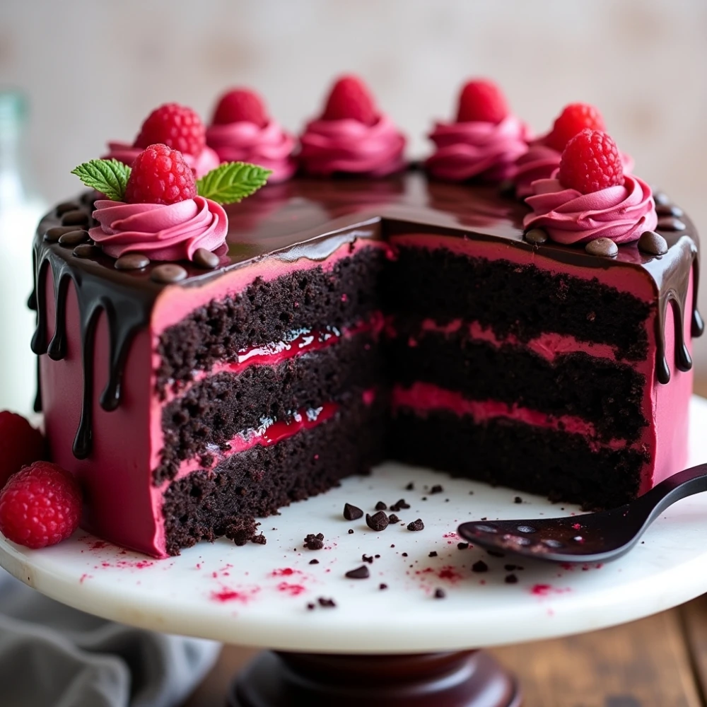 Chocolate Raspberry Cake 