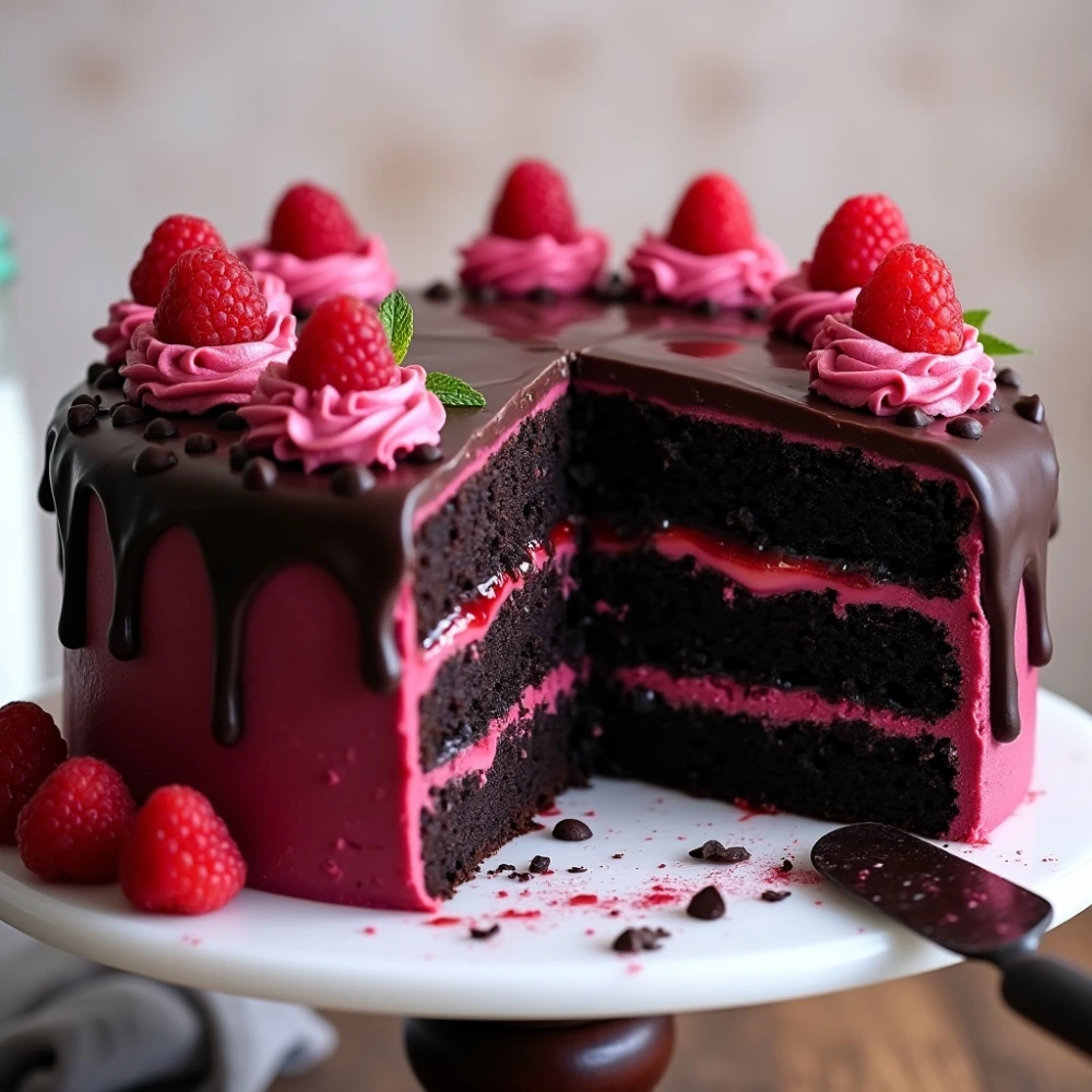 Chocolate Raspberry Cake 