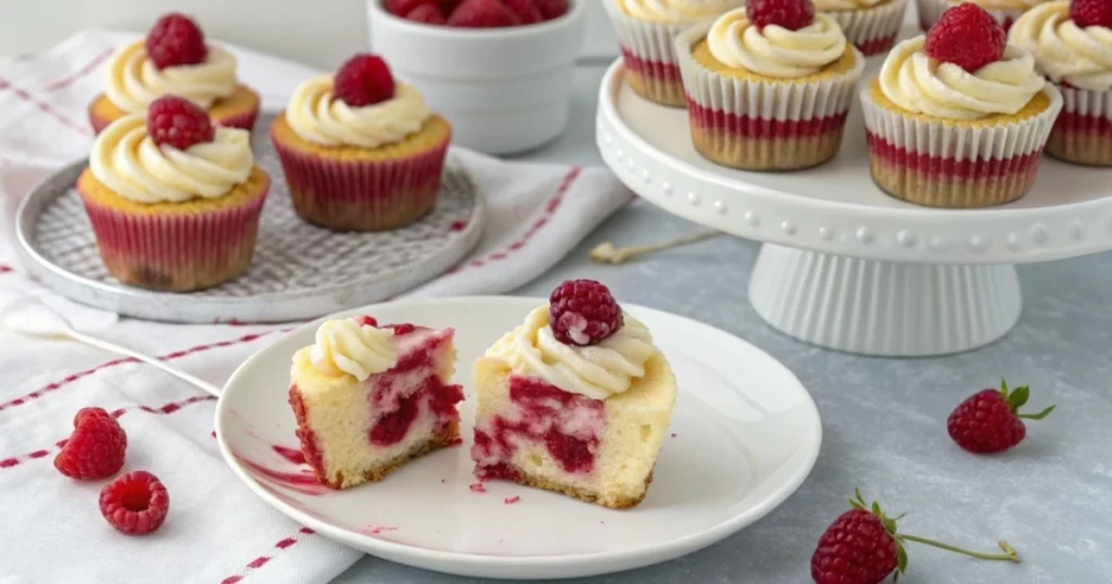 Raspberry Cheesecake Cupcakes