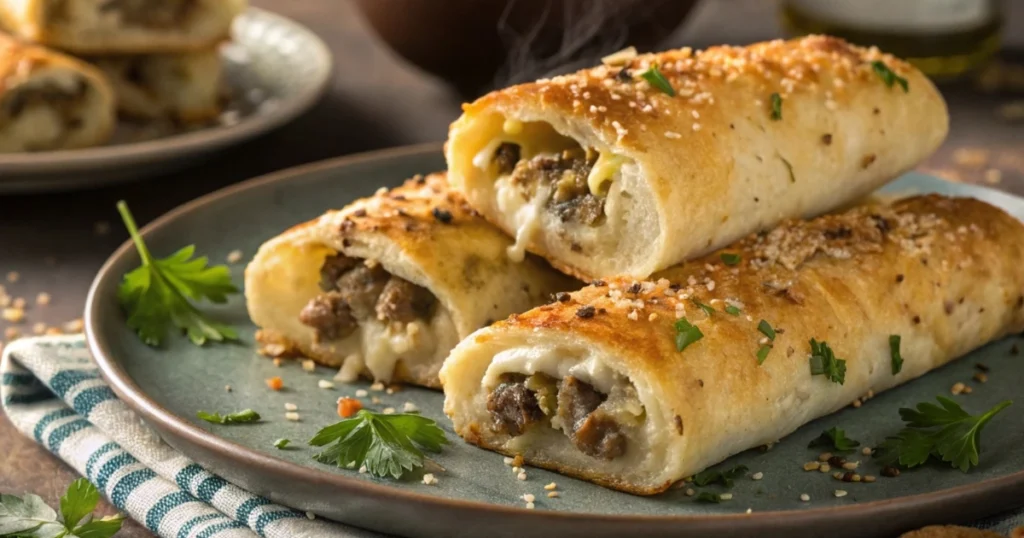 Stuffed Cheesy Breadsticks